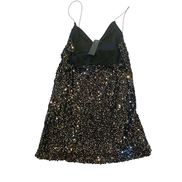 LULU’S NWT Force Of Fashion Black Backless Sequin Mini Dress - Picture 7 of 11